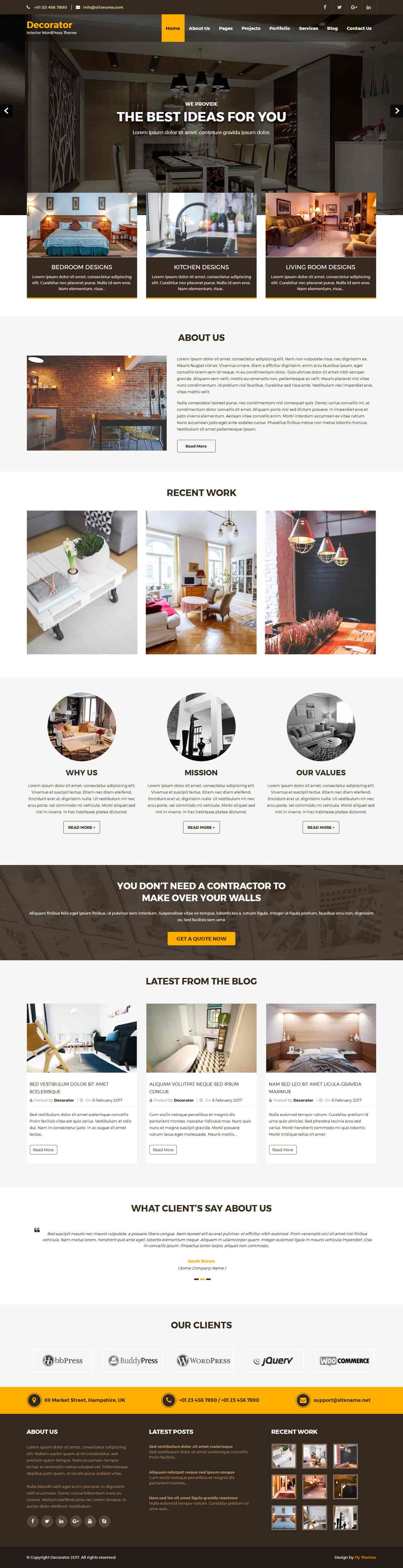 Interior WordPress Theme