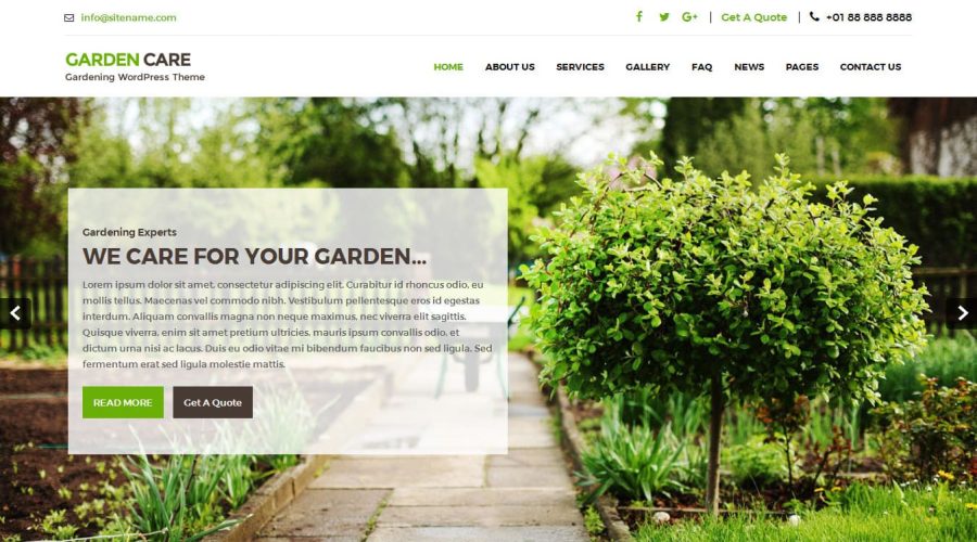 Free Garden WordPress Theme