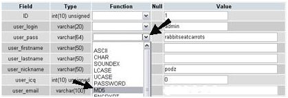 DB tables