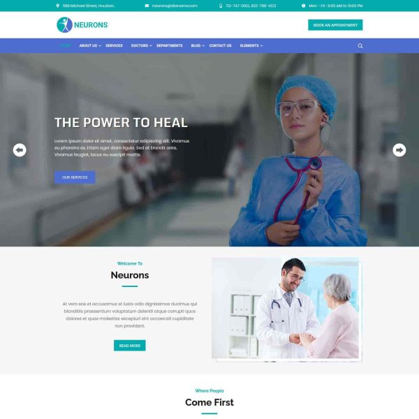 Free Medical WordPress Theme