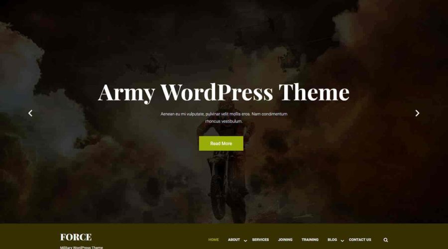 Military WordPress Theme
