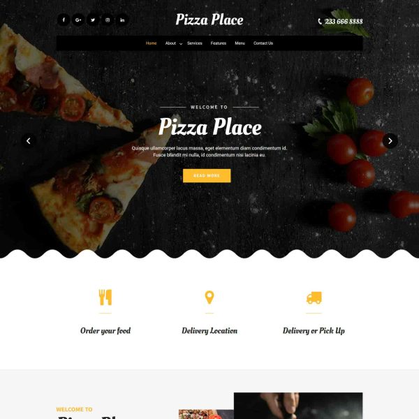Pizza Wordpress Theme