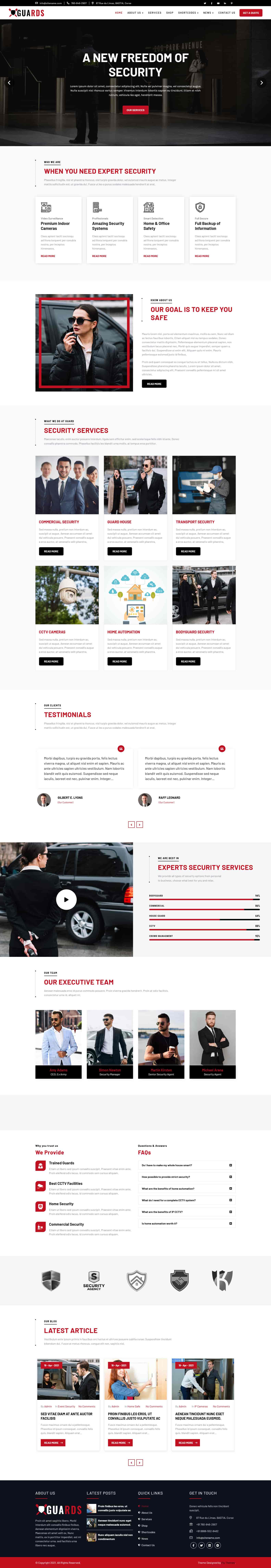 Security WordPress Theme