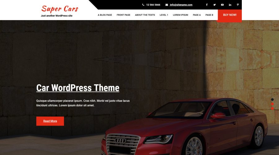 Free Cars WordPress Theme