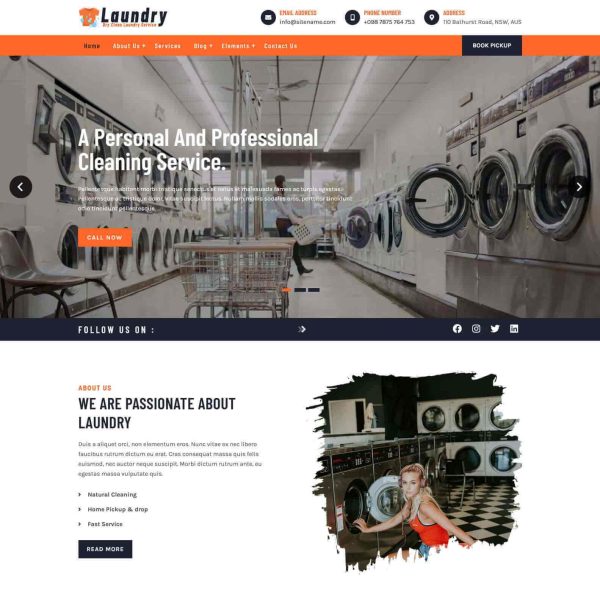 Laundry WordPress Theme