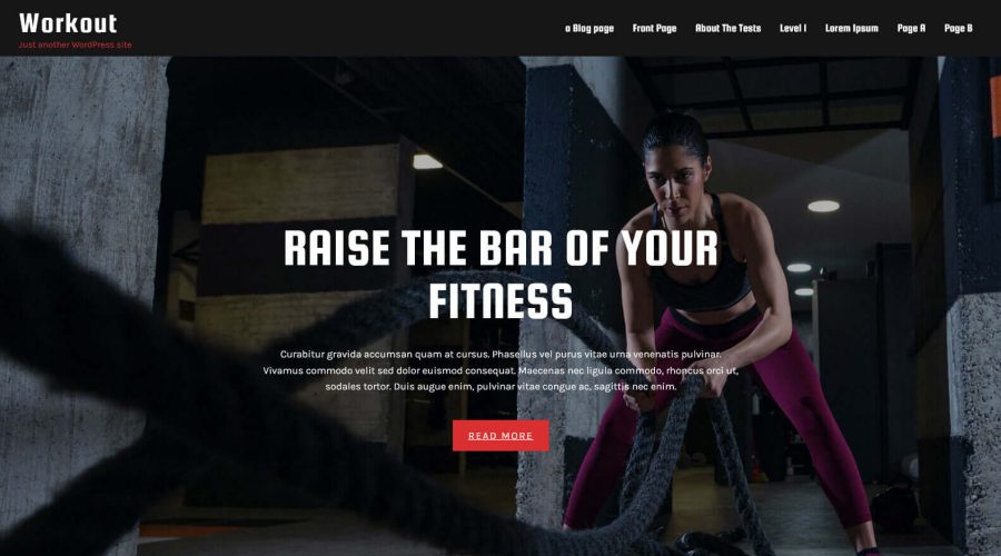 Free Fitness WordPress Theme