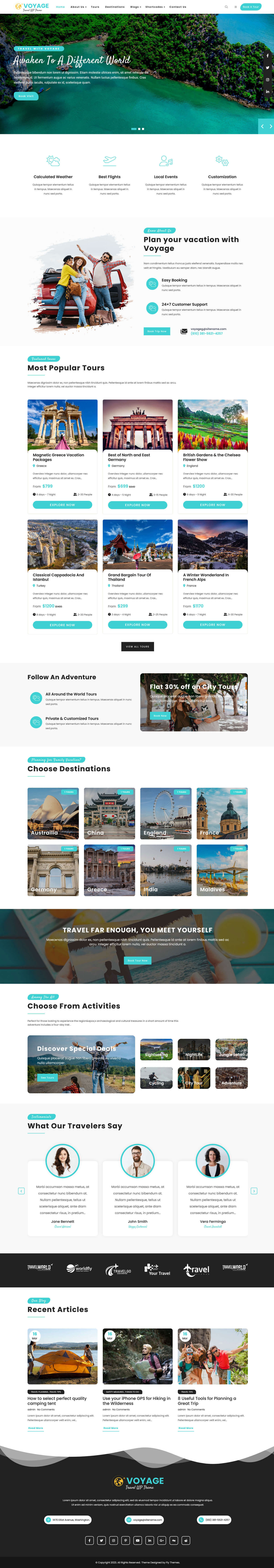 Travel WordPress Theme