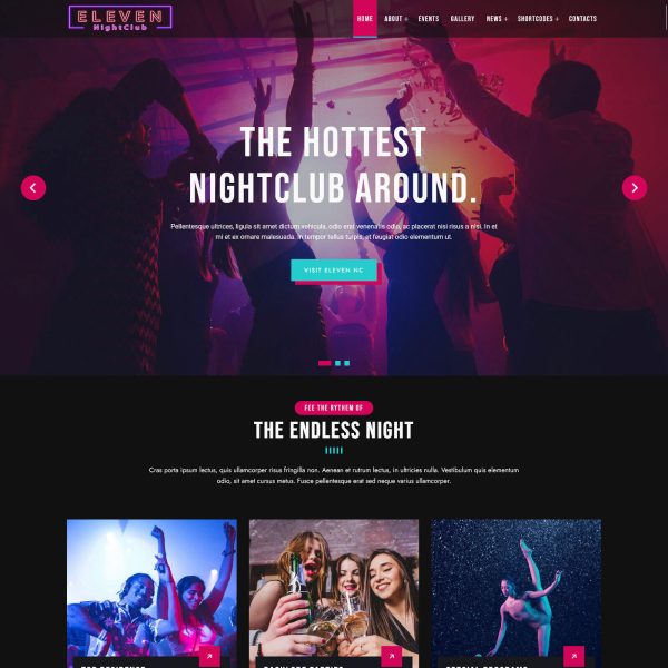 Nightclub WordPress Theme