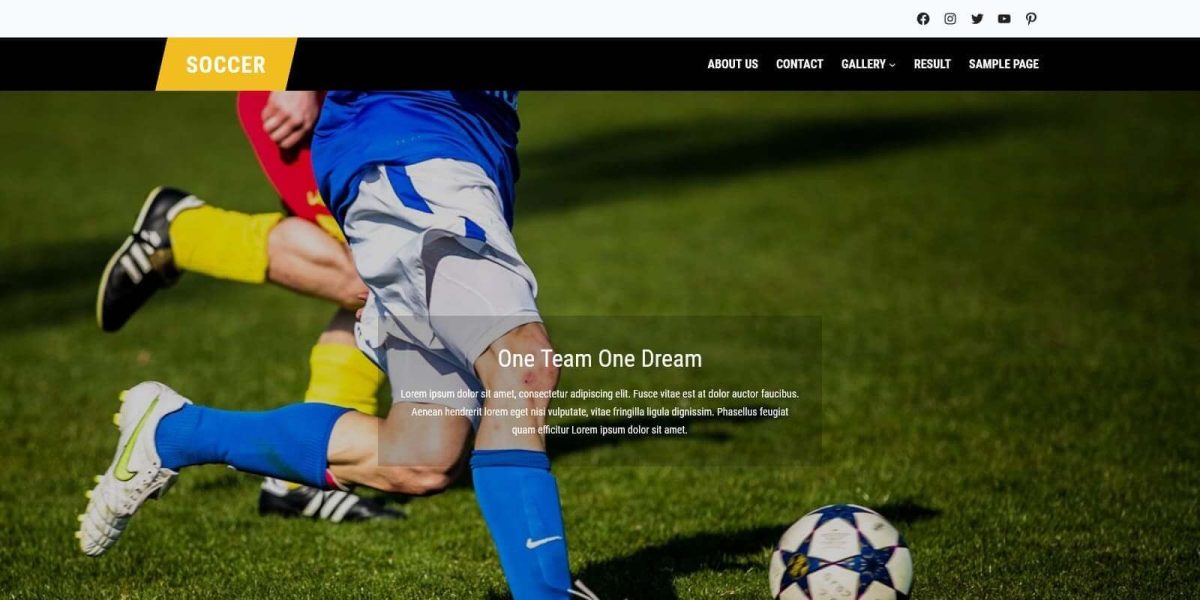 FSE Soccer WordPress Theme