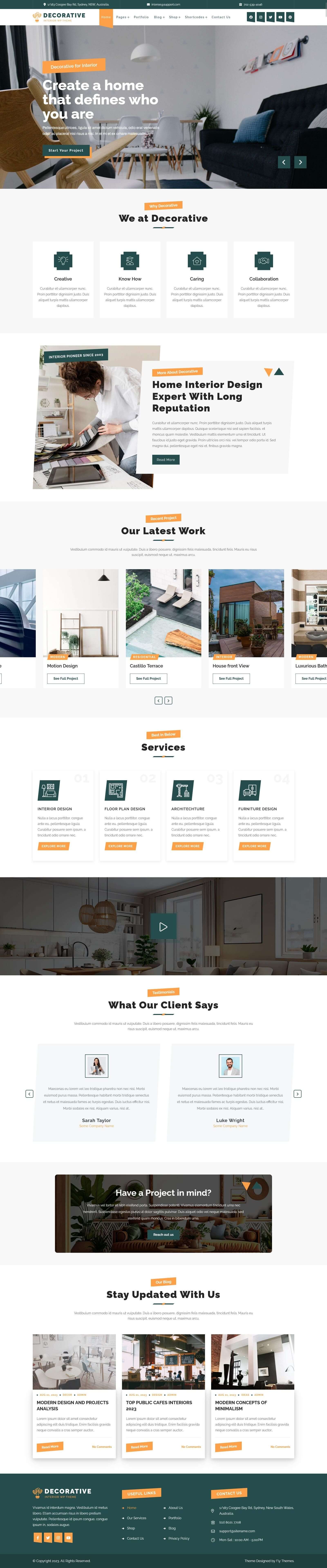 Decorative WordPress Theme