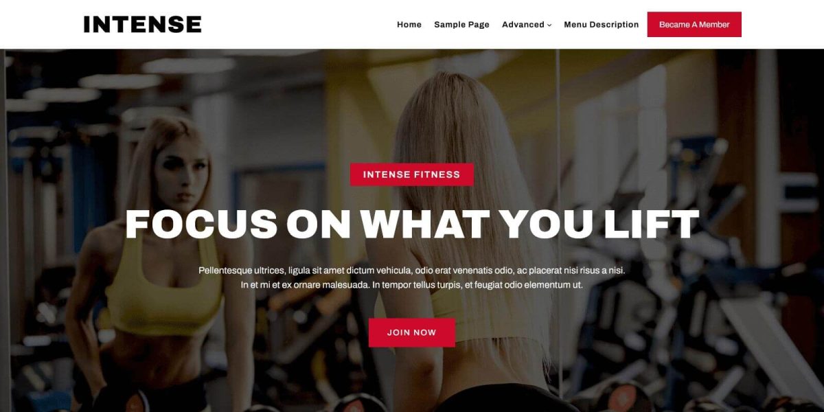 FSE Intense WordPress Theme