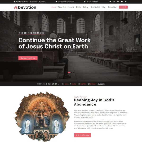 Devotion WordPress Theme
