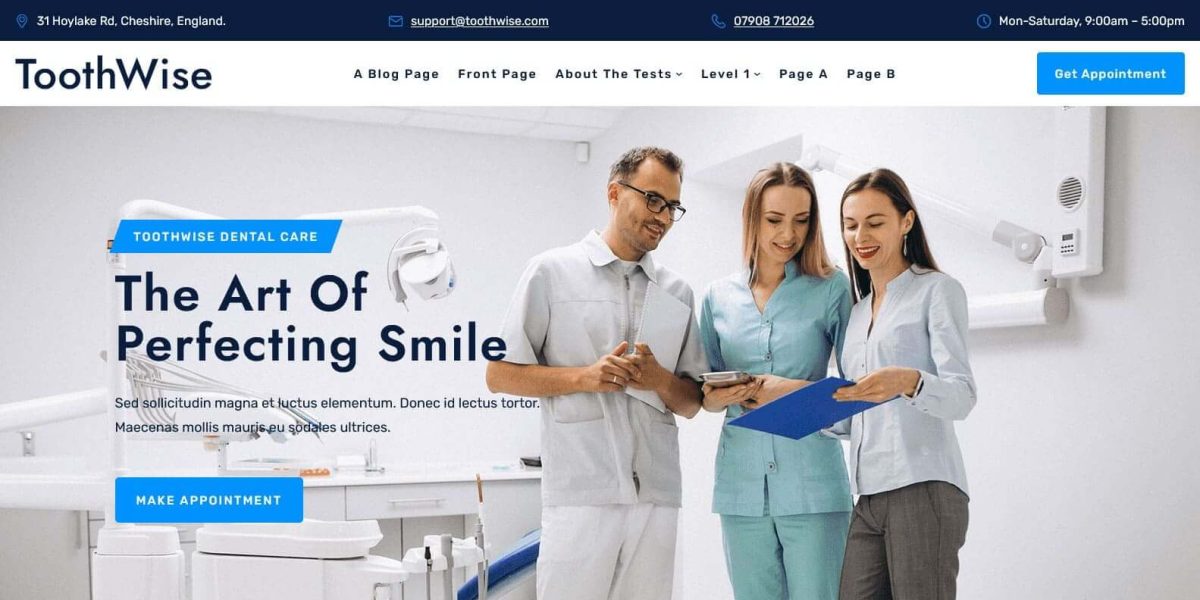 Toothwise FSE WordPress Theme