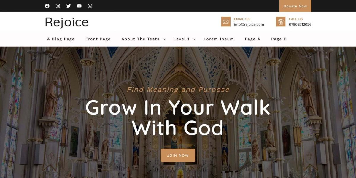 Rejoice FSE WordPress Theme