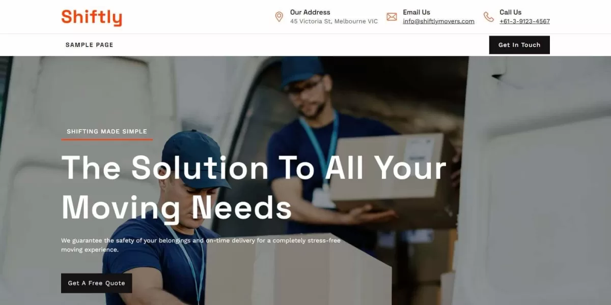 Shiftly FSE WordPress Theme
