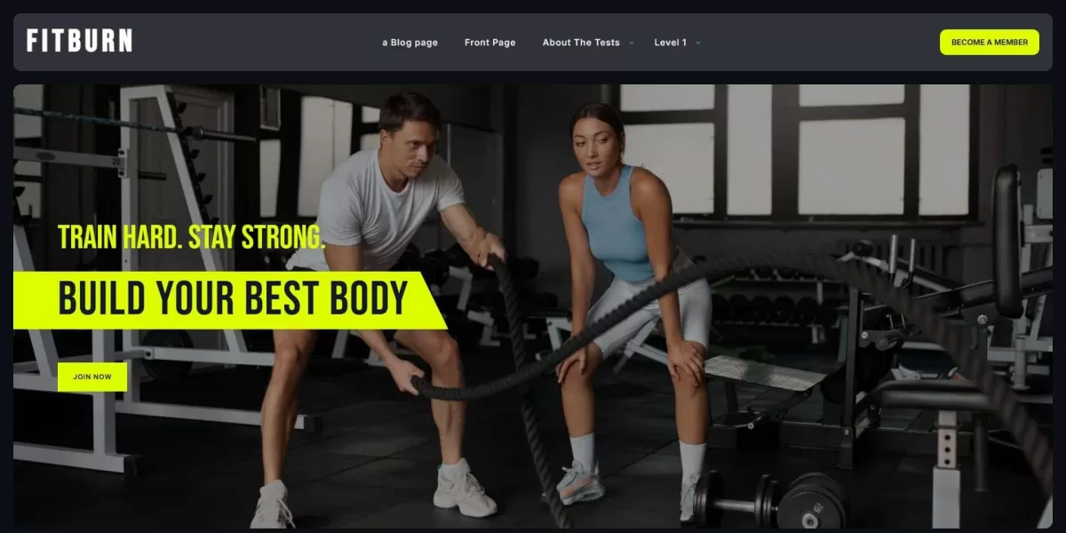 Fitburn FSE WordPress Theme